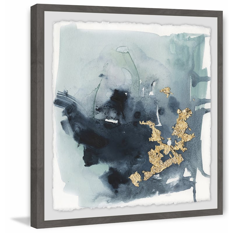 Cerulean & Gold I' Framed Painting Print - Multi-Color