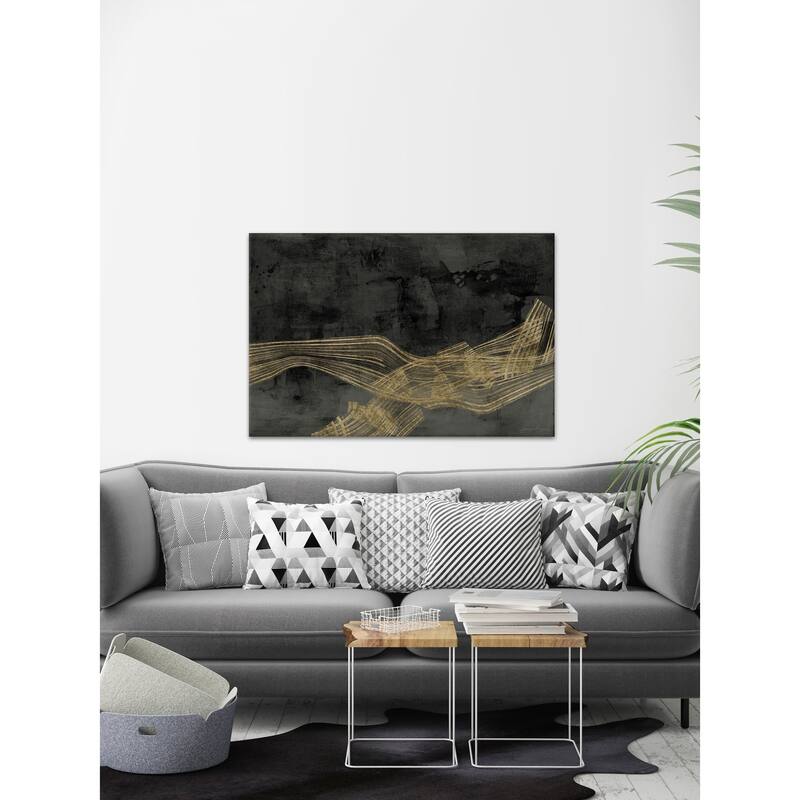 Woven Matrix IV' Painting Print on Wrapped Canvas - Multi-Color
