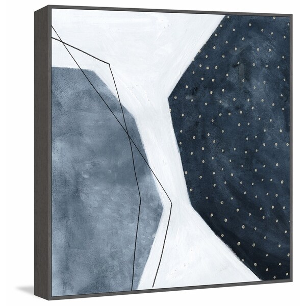 Marmont Hill - Handmade Adjacent Abstraction II Floater Framed Print on Canvas