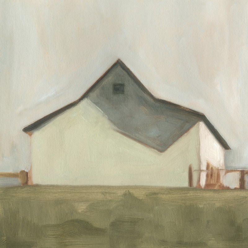 Serene Barn V' Painting Print on Wrapped Canvas - Multi-Color