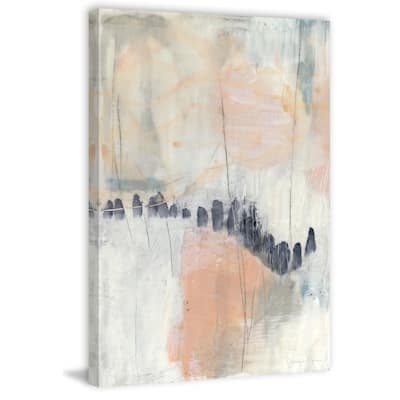 Blush & Navy I' Painting Print on Wrapped Canvas - Multi-Color
