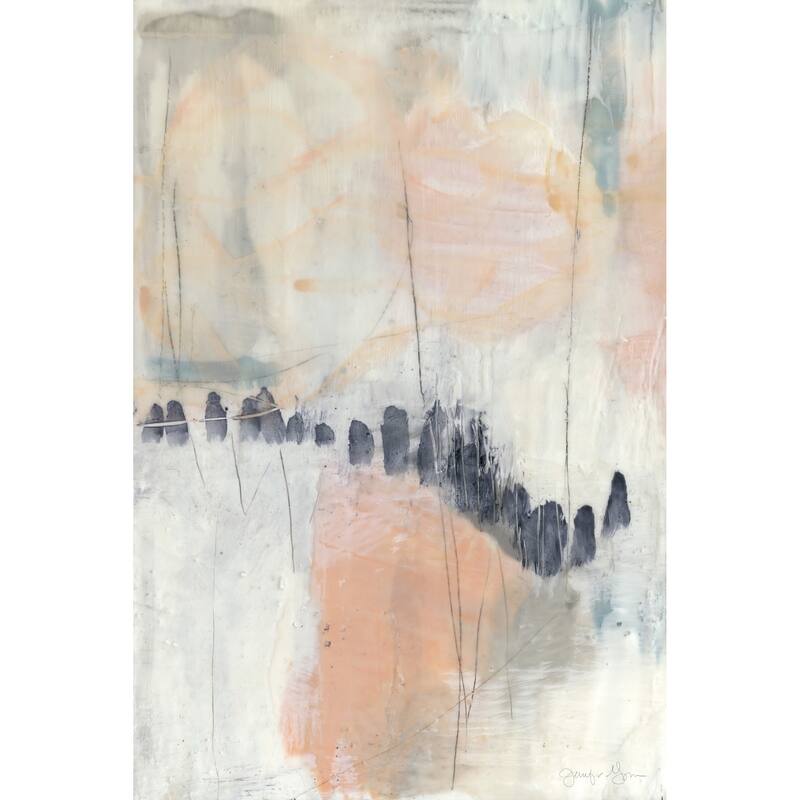 Blush & Navy I' Painting Print on Wrapped Canvas - Multi-Color