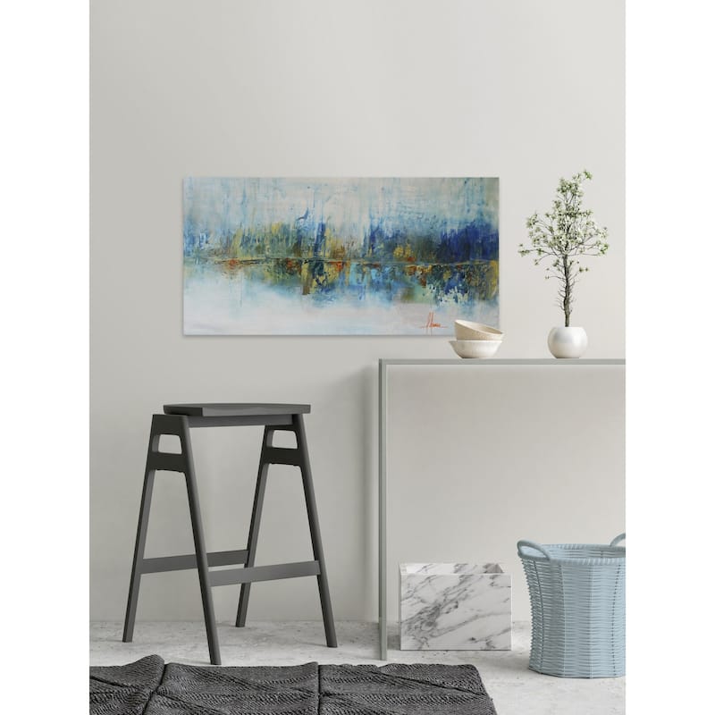 Aqua Azul I' Painting Print on Wrapped Canvas - Multi-Color