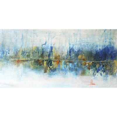 Aqua Azul I' Painting Print on Wrapped Canvas - Multi-Color