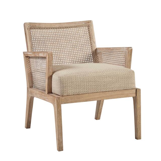 Carson Carrington Saue Light Brown Cane Accent Chair - Overstock - 22484800