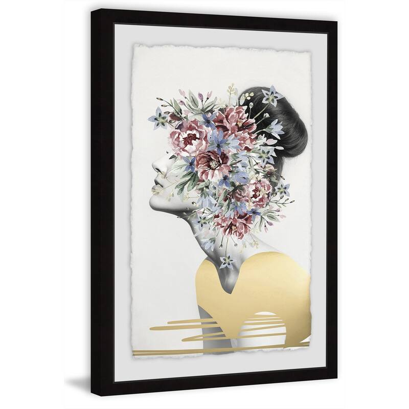 'Flower Crown II' Framed Painting Print - Multi-Color
