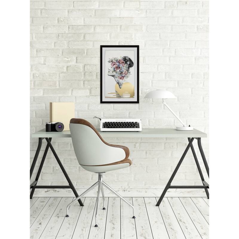 'Flower Crown II' Framed Painting Print - Multi-Color