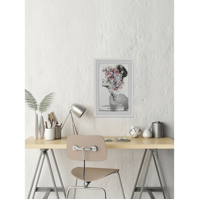 'Flower Crown III' Framed Painting Print - Multi-Color