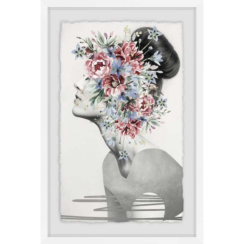 'Flower Crown III' Framed Painting Print - Multi-Color