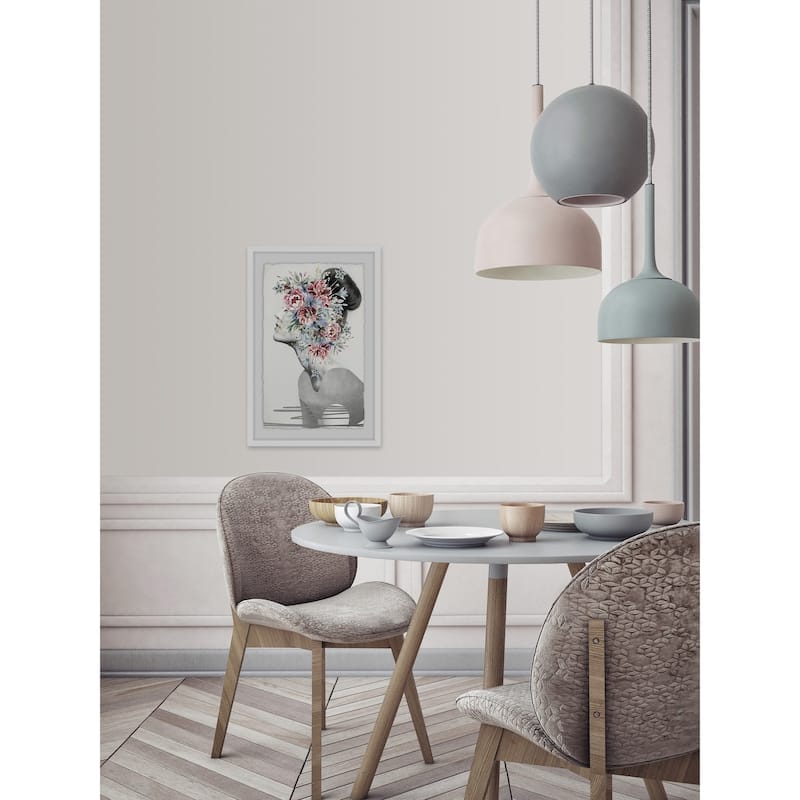 'Flower Crown III' Framed Painting Print - Multi-Color