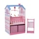 preview thumbnail 2 of 2, Olivia's Little World - Doll Changing Station Dollhouse - white / gold - 34" L x 21" W x 40.25" H