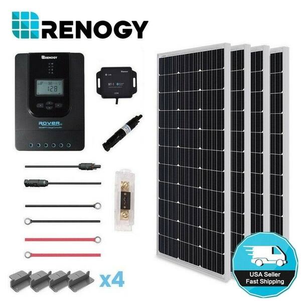 Shop Renogy 400w Mono Solar Panel Kit 40a Mppt Rover