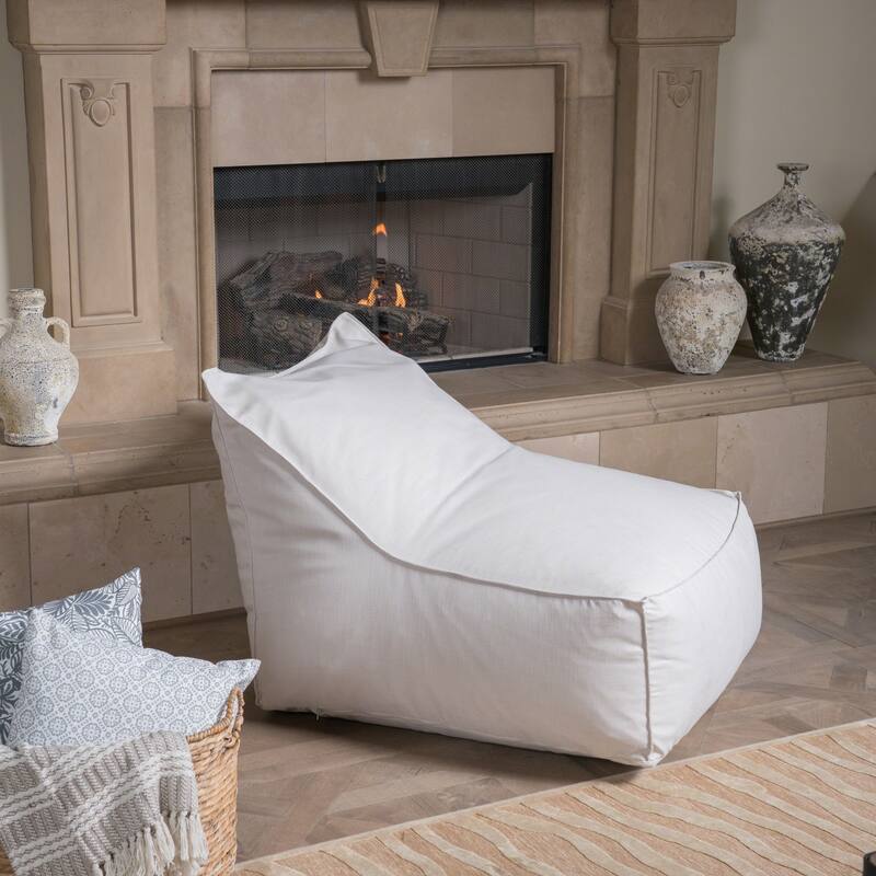 Siarl Modern 3 Foot Fabric Bean Bag Chair by Christopher Knight Home