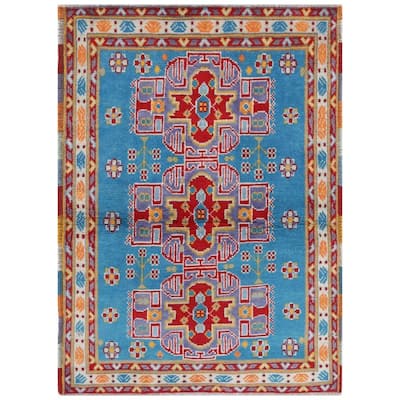 Handmade One-of-a-Kind Kargahi Wool Rug (Afghanistan) - 3'3 x 4'8