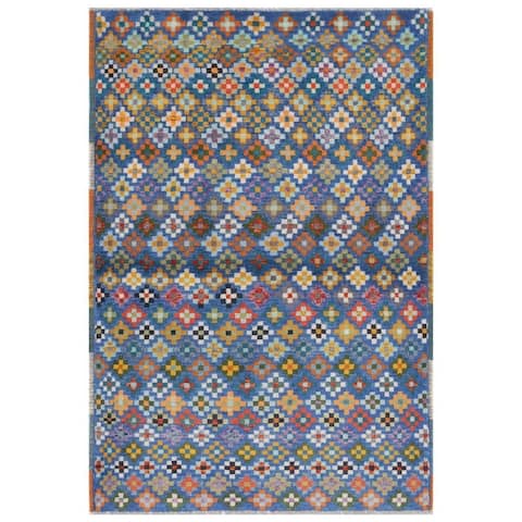 Handmade One-of-a-Kind Kargahi Wool Rug (Afghanistan) - 3'2 x 5'