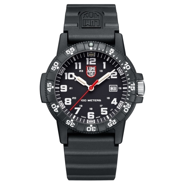 Luminox Men's 0321LUM Sea Turtle Black Rubber Bracelet Watch