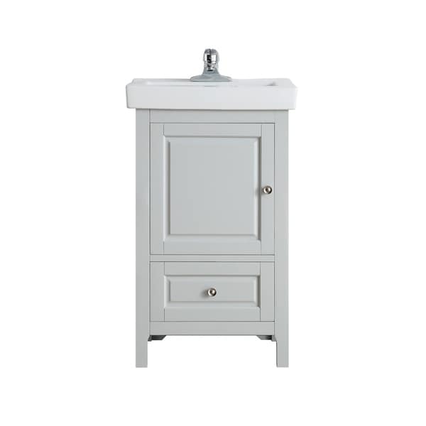 Shop OVE Decors Balvin 20 in. Dove Grey Single Sink Vanity ...