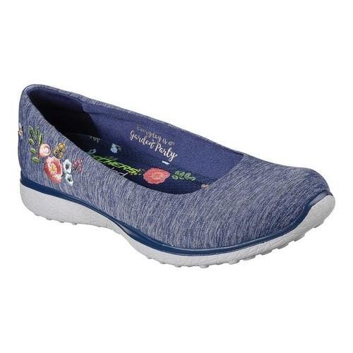 Women's Skechers Microburst Botanical Paradise Skimmer Navy