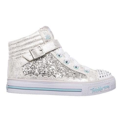 pierna Reclamación menú Girls' Skechers Twinkle Toes Shuffles Glitter Girly High Top Silver/Turquoise - Overstock - 19220246 pierna Reclamación menú Girls' Skechers Twinkle Toes Shuffles Glitter Girly High Top Silver/Turquoise - Overstock - 19220246