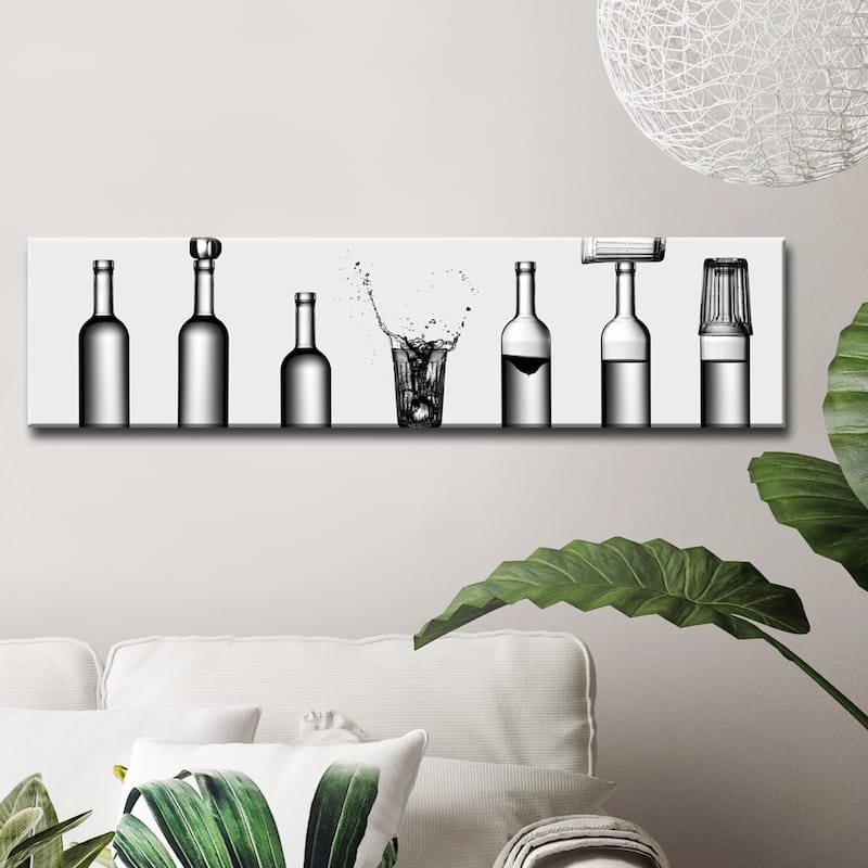 Bottle's Game' Wrapped Canvas Wall Art