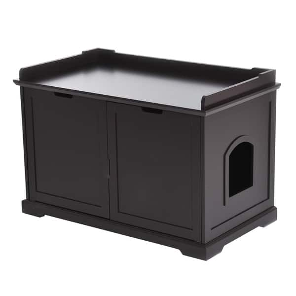 Rectangular cat litter tray with shovel