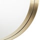 preview thumbnail 4 of 9, Avery Frame Ledge Round Wall Mirror by iNSPIRE Q Bold