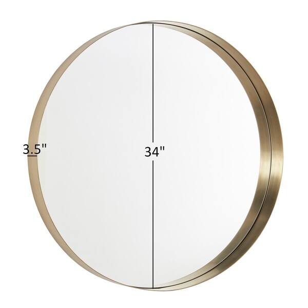 Avery Frame Ledge Round Wall Mirror by iNSPIRE Q Bold - On Sale - Bed ...