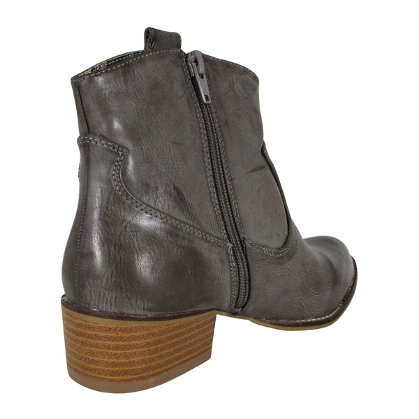 mustang grey ankle boots