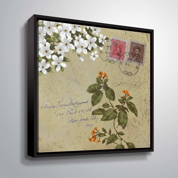 ArtWall Postage II Floater Framed Canvas