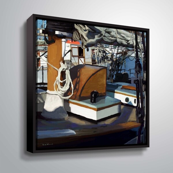 ArtWall Sailing Yacht II Floater Framed Canvas