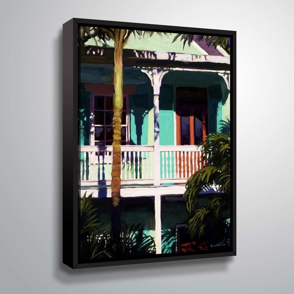 ArtWall Conch cottage I Floater Framed Canvas