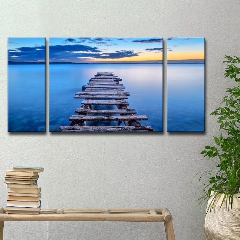 Ready2HangArt 'Pier' 3-Pc Canvas Wall Décor Set