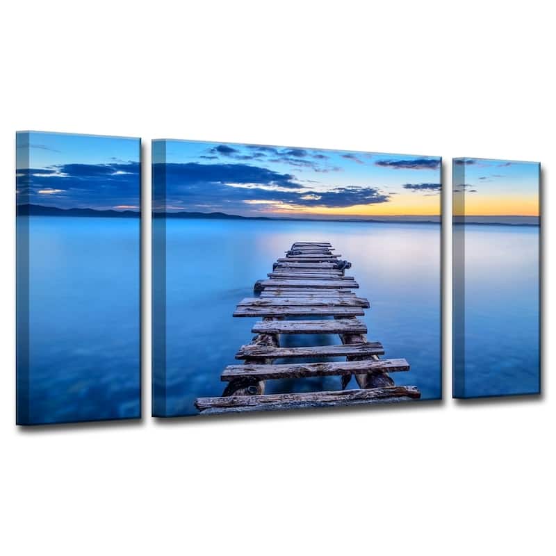 Ready2HangArt 'Pier' 3-Pc Canvas Wall Décor Set