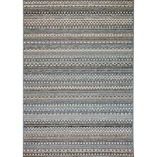 4 X 6 Anti Fatigue Home Goods For Less Solar Beige Blue Indoor Outdoor Area Rug 3 11