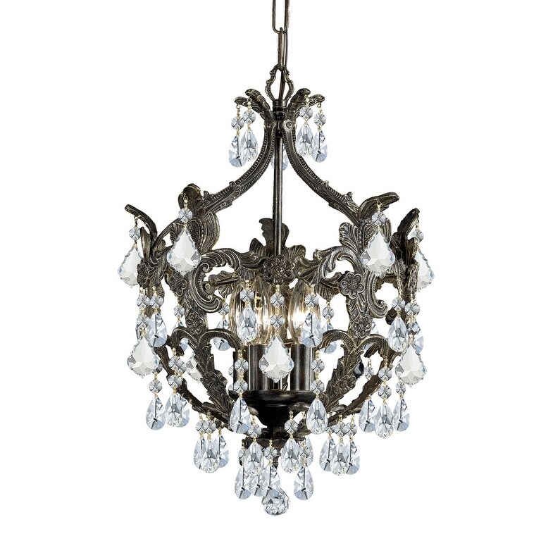 5-light English Bronze/Swarovski Strass Crystal Mini Chandelier - Chandeliers For Bedrooms by Overstock.com