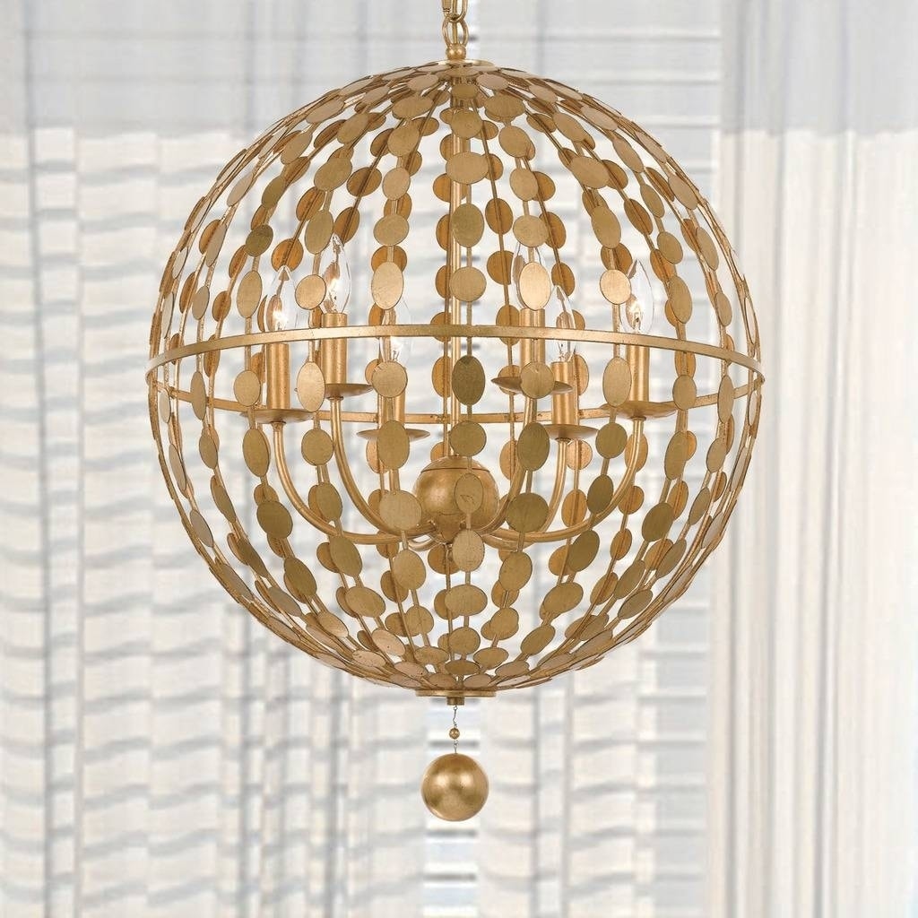 Eclectic 6-light Antique Gold Chandelier - Antique Gold - Chandeliers For Bedrooms by Overstock.com