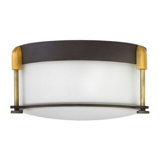 Hinkley Colbin 2-Light Flush Mount in Oil Rubbed Bronze