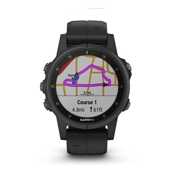 fenix 5 plus sapphire black with black band