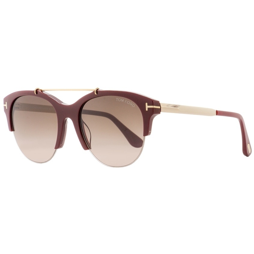 Tom Ford TF517 Adrenne 69T Womens Burgundy/Gold 55 mm Sunglasses