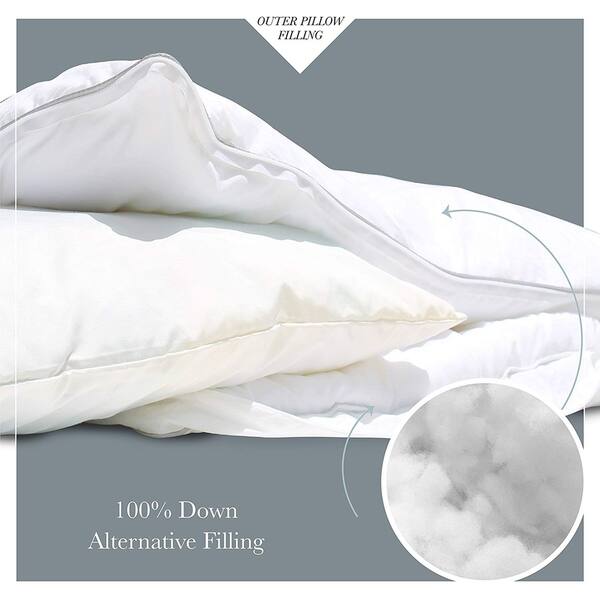Shop Down Alternative And Shredded Memory Foam Gusset Pillow In A