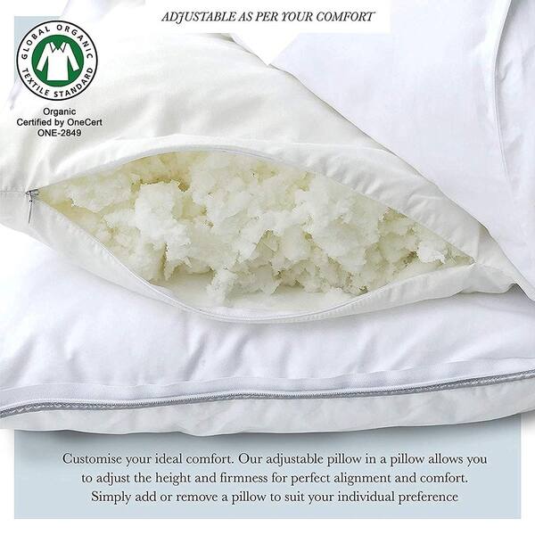 Shop Down Alternative And Shredded Memory Foam Gusset Pillow In A