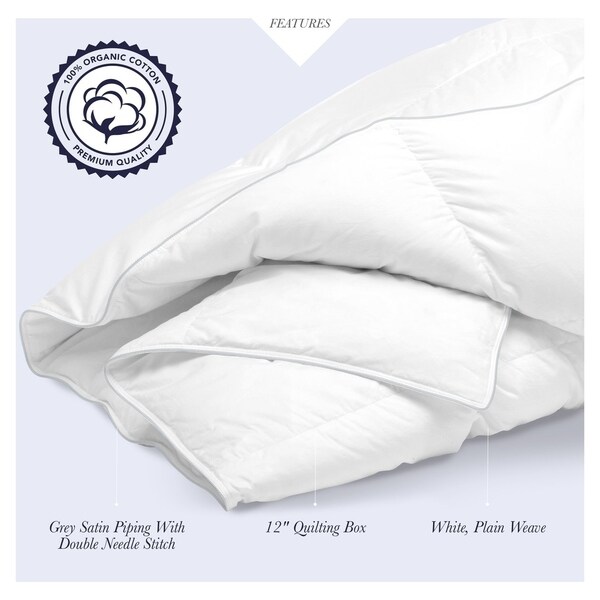 QUEENGOTS CertifiedOrganic Textiles ORGANIC Cotton Pillow