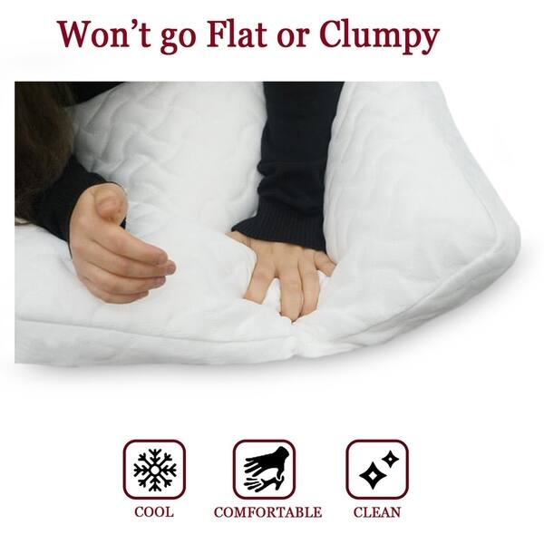 Shop Shredded Memory Foam Pillow With Reversible Cover Free