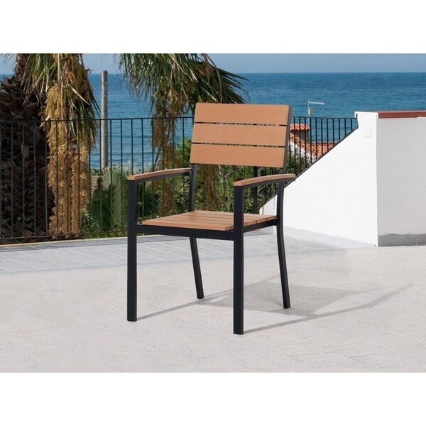 Como Synthetic Wood Patio Dining Chair Set Of 6 Free Como Synthetic Wood Patio Dining Chair Set Of 6