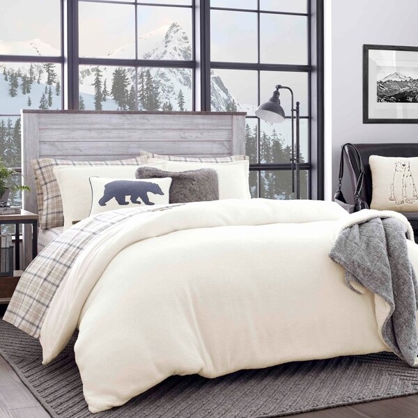 Shop Eddie Bauer Cloud Peak Sherpa Duvet Cover Set On Sale