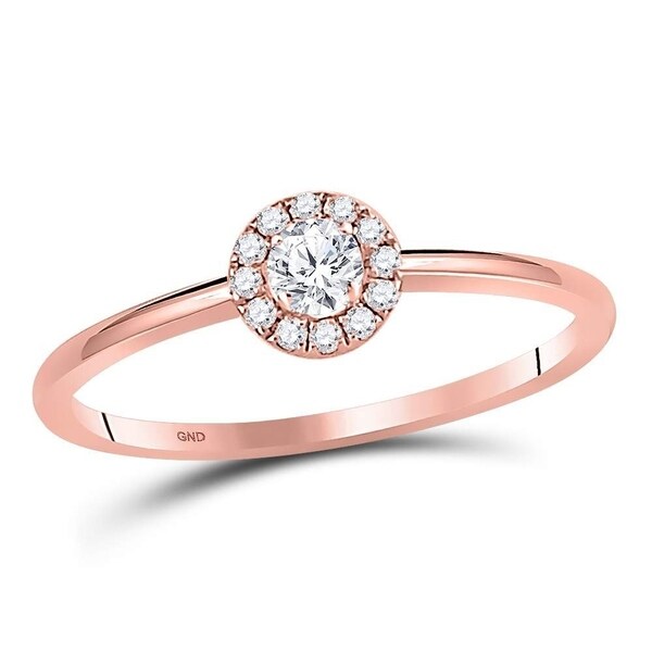 overstock rose gold engagement rings