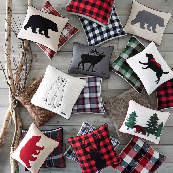 Shop Eddie Bauer Anderson Plaid Sherpa Throw Pillow Free