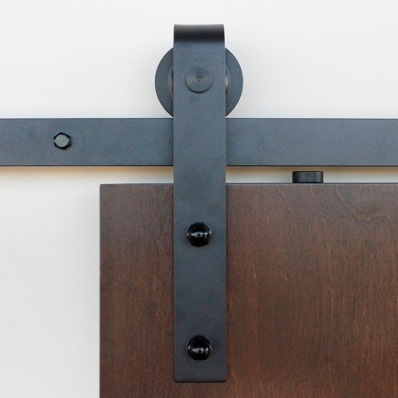 Shop Slade Barn Door Hardware Kit 100 Rail Free Shipping