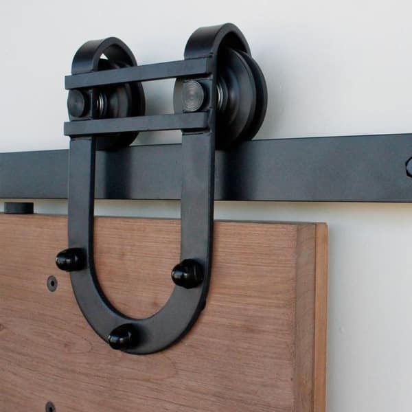 Shop Waggoner Barn Door Hardware Kit 100 Rail Free Shipping