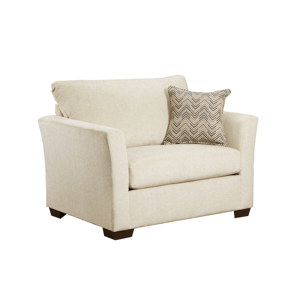 Simmons Upholstery Elan Linen Chair A Half